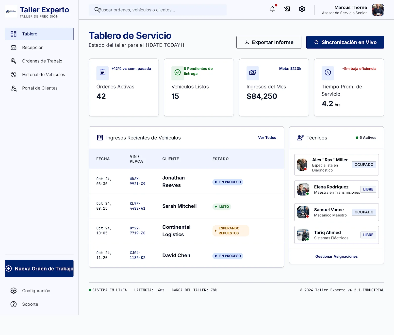 AutoService Management System