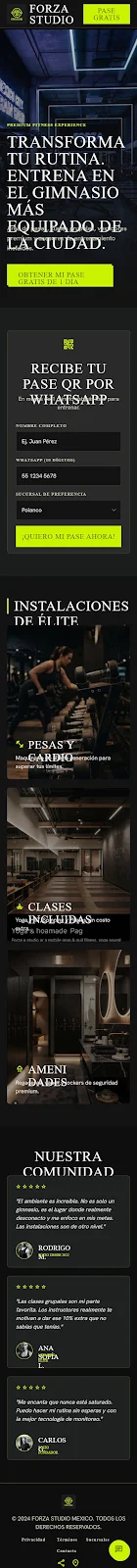 Gimnasio Membresía Local